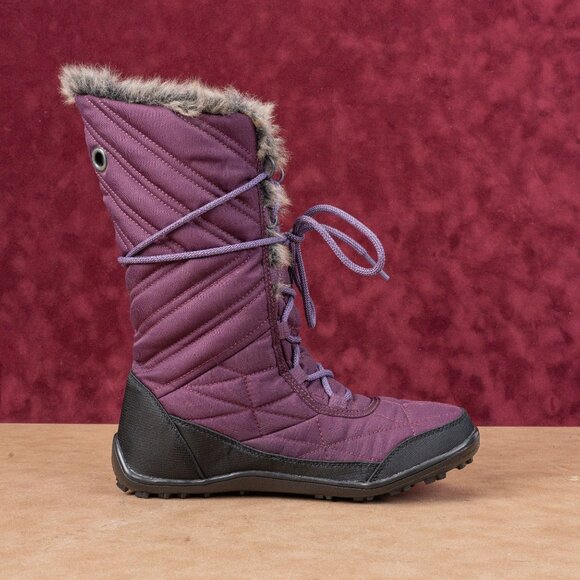 Columbia Women Minx II Mid Burgundy Fabric Waterproof Mid Calf Boots sz 8.5 - Picture 8 of 8